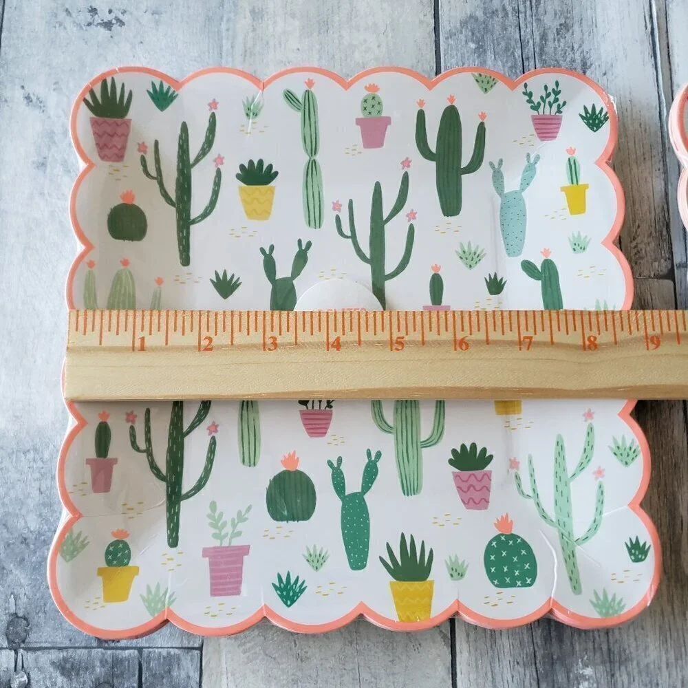NWT - Meri Meri Cactus Set of 12 Paper Plates